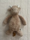 Jellycat Medium Brown Cow Plush Stuffed Animal Toy