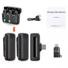 Lavalier Microphone Wireless Audio Video Recording Mini Mic For Android iphone