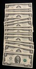  rare New   2 Star Bill Uncirculated Sequential Crisp Two Dollar Note Lucky Lot