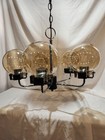 Mid Century Modern Vintage Space Age Chrome Chandelier Ceiling Light Atomic Arm