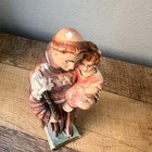 Vintage Saint Anthony Of Padua Catholic Devotional Chalkware Statue Made Italy