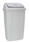 Mainstays 13 Gallon Trash Can  Plastic Swing Top Kitchen Trash Can  Gray