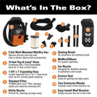 New Ridgid 5-gal Shop Vacuum Wet Dry Wall-mount Vac Cleaner Blower Car Portable