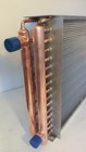 20x25  Water To Air Heat Exchanger 1  Copper Ports W  Ez Install Front Flange
