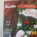 New Plaid Bucilla Felt Stocking Kit  santa s Friends   84586
