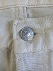 Vintage Women   s Levi   s 501 Button Fly White Jeans  Made In Usa 