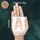 Reusable Stencil - Interlocking Alphabet Letters 36 Pcs - 3x3 Inch For Painting