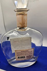 Vintage Twenty Grand Liqueur Glass Decanter Bottle W  Faceted Stopper Empty   