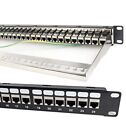 Detroit Packing 24 Port Cat6a Rj45 Through Coupler Patch Panel Back Bar Keystone
