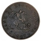 1857 Bank Of Upper Canada Half Penny Bank Token