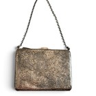 Edwardian Sterling Silver Engraved Calling Card Case Purse Ellis Bros Pencil