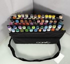 72pc Copic Sketch Marker Lot Twin Tipped Artist Markers Anime Comic Manga W case