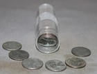 1943p Wheat Penny Roll Circulated With Readable Dates  50 Steel Coins 