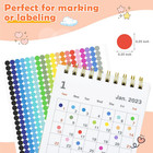 6720 Pcs Small Dot Stickers Round Color Coding Labels Circle Dot Stickers Label 