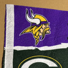 1990 s Wincraft Packers - Vikings House Divided 12  X 30  Soft Felt Pennant