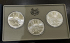 Uncirculated Olympic Silver Dollars 1984 Collector Set  p   d   s 