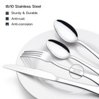 60-piece 18 10 Silverware Set  Stainless Steel Flatware Cutlery Set For 12
