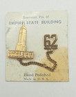 Vintage Empire State Building Souvenir Pin New York City 1962 Original Card