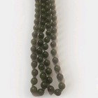 Authentic Chinese Spinach Jade Vintage Beaded Endless Necklace