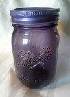 Ball Mason Jar  improved  Purple Pint 16oz   Collector s Edition    Lid Included