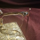 1930s Cat Eye Frames Bausch   Lomb 1 10 12k Gf Gold Filled Gold Rim Glasses Case