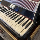 Vintage Paolo Soprani Castelfidardo Italy 120 Bass Accordion Black Lacquer
