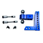 2  Receiver 8  Drop  Adjustable Towing Hitch Dual Ball Mount Trailer 12500 Lb-us