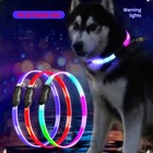 Dog Lights For Night Walking upgraded 4 Modes Rechargeable Dog Collar Usa Seller