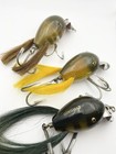 Lot Of 3 Creek Chub Husky Dingbats Rare Fishing Lure Antique Wood