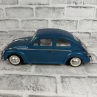 Vintage Blue Vw Volkswagen Beetle Battery Operated Toy Car - Parts Piece