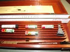 Vtg Keuffel   Esser Co  k e  Leroy Lettering Set 3245-3l Orig Wood Box outer Box
