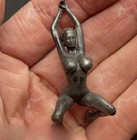 Brass Kneeling Yoga Girl Statue Art Beauty Model Artworks Meditation Home Decor