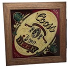 Vintage Coors Banquet Beer Framed Mirror Sign Reverse Painted Golden Colorado 