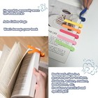 6pcs Automatic Bookmark With 120pcs Sticky Tabs  Smart Bookmark For Bookish Gift
