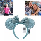 Frozen Arendelle Aqua Disney   parks New Minnie Ears Gift Girl Blue Headband