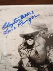 Clayton Moore Signed 8x10 Photo Lone Ranger Image Famous Screen Legend Jsa Coa