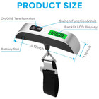 Digital Luggage Scale  110lb Portable Suitcase Weight Scale For Travel With Back