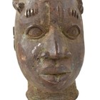 Benin Bronze Portrait Figure Nigeria