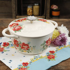 The Pioneer Woman Vintage Floral 3-quart Enameled Cast Iron Dutch Oven