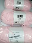 Bernat Softee Chunky Yarn Lot Of 3 Skeins Baby Pink Each Skein 108 Yards