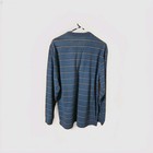 Nwt St  John s Bay Men s Medium Sueded Jersey Henley Lng Sleeve 100  Cotton Blue