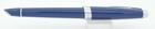 Cross Aventura Blue   Chrome Fountain Pen - Medium Nib