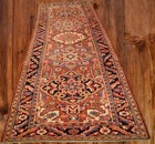 3 6 X 10 10 Semi Antique Heris Handmade Wool Runner Rug Caucasian Carpet 4 X 11