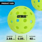 12-pack Outdoor Pickleball Balls Set  Standard 40 Holes Ball Meet Usapa Standard