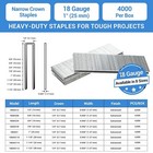Meite 18 Gauge 1 4  Crown Upholstery Staples 1 2  To 1-1 2  Length Heavy Duty