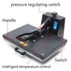 2 8kw 16x24  Heat Press Machine Clamshell Heat Transfer T-shirt Sublimation 110v