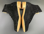 Vintage Nos Norele Black Suede 915 10 Sz 12 Nib Riedell Artistic Quad Dance