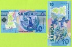 Samoa 10 Tala 2019 P45 P45s Unc - Polymer   Specimen W  Folders