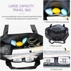 26inch Large Expandable Wheeled Duffle Bag Foldable Rolling Travel Suitcase