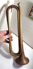 Vintage 16 75  Brass Bugle  Free Shipping